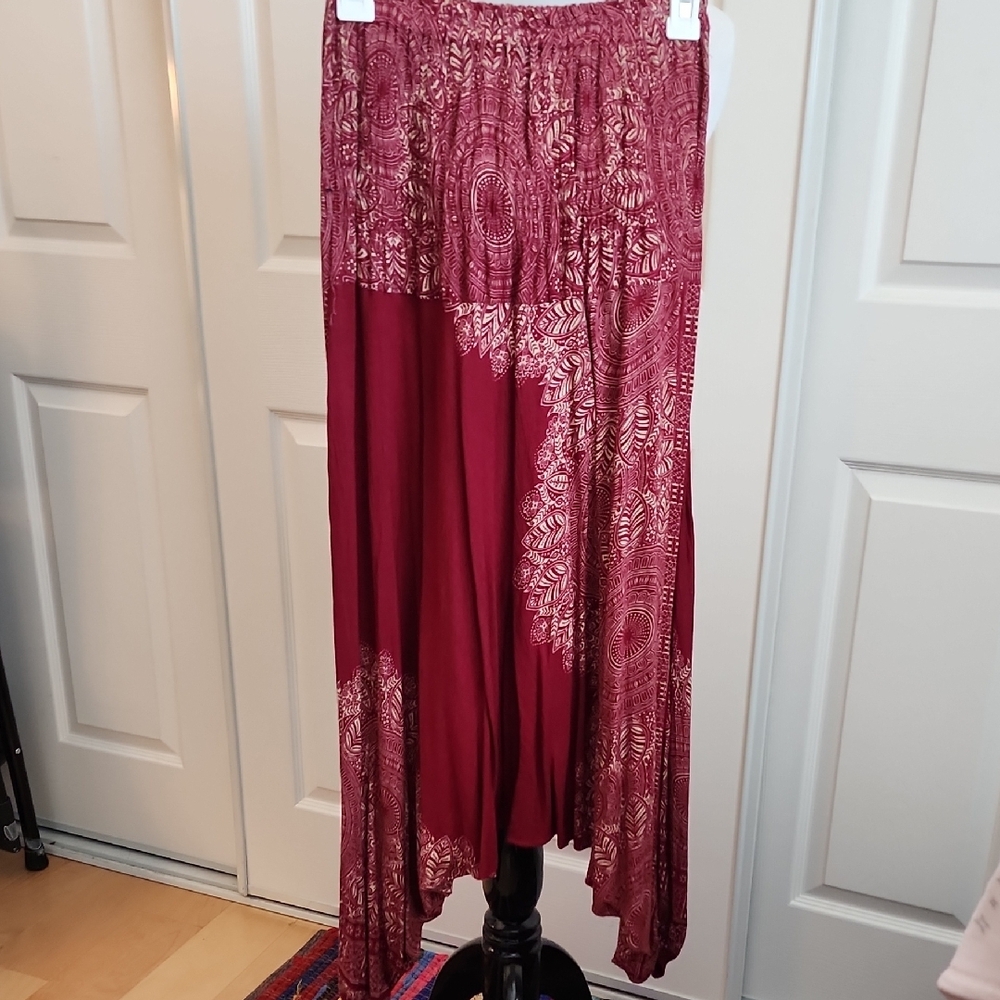 Bohemian Red Haren Pants
